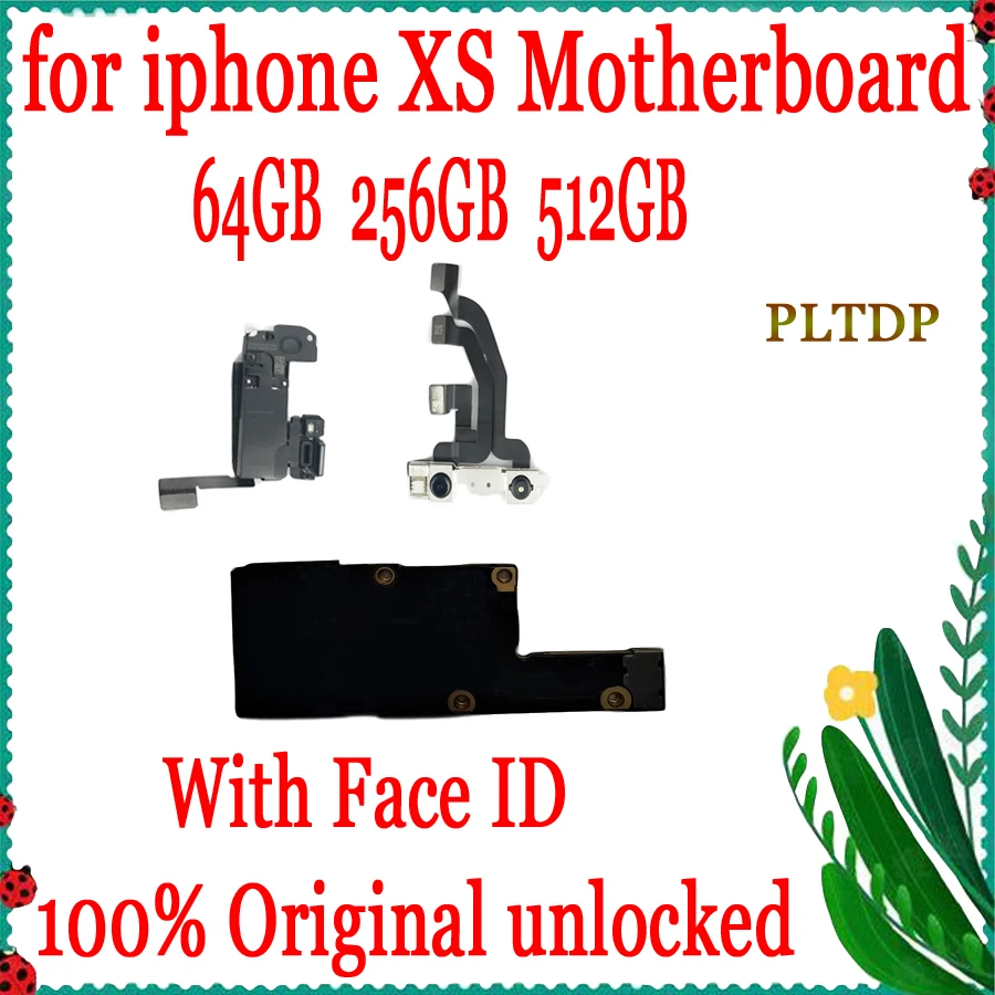 

Free icloud For iPhone XS Motherboard 64GB 256GB 512GB 100% Original Unlocked For iPhone XS Logic Board With Face ID