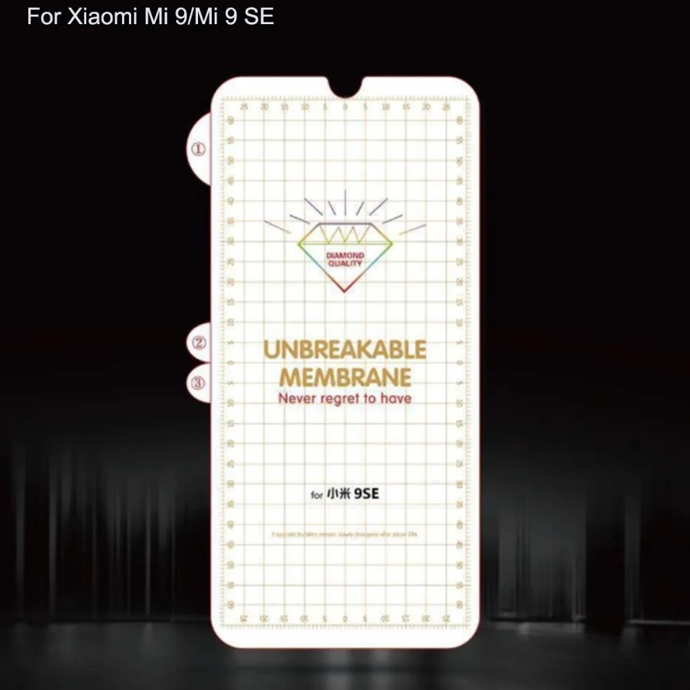 Мягкая Гидрогелевая защитная пленка 9D для Xiaomi Mi 8 9 SE Lite небьющаяся нанопленка из