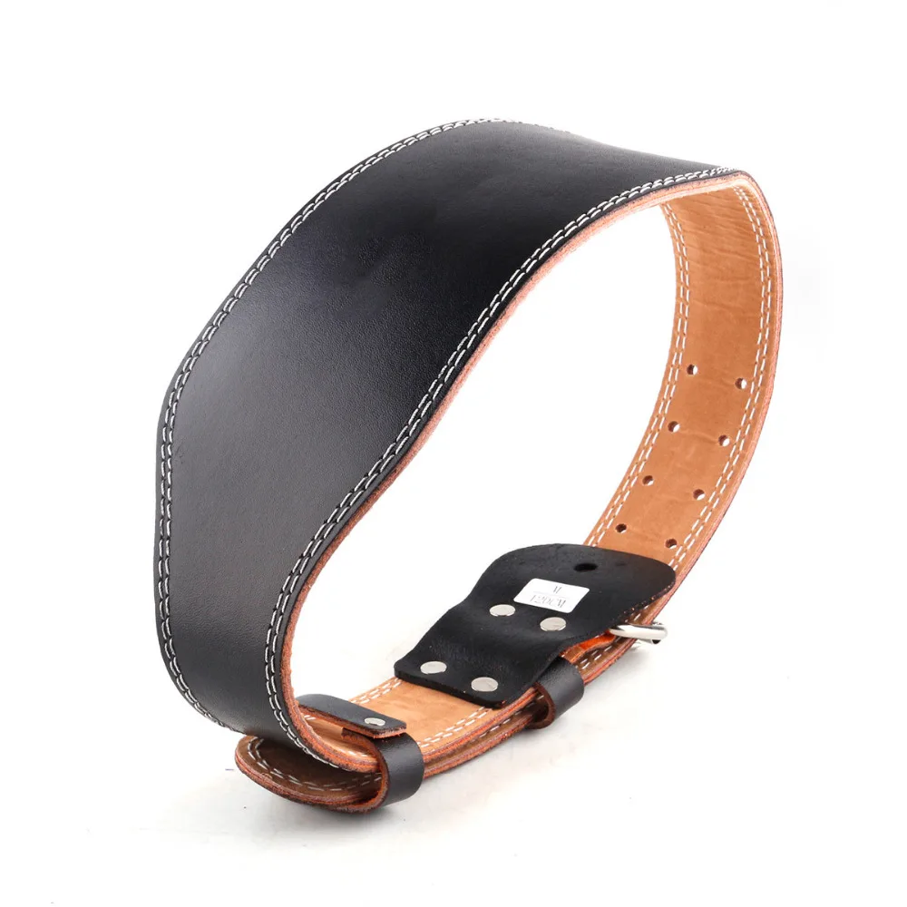 

hewolf Weightlifting Belt Men Lumbar Protection Gym Fitness Training Squats Powerlifting Back Support Cowhide Leather Crossifit