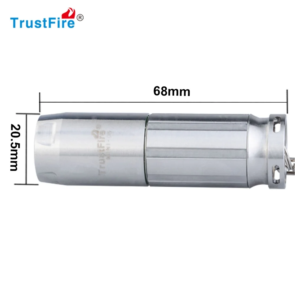 TrustFire mini 05 фонарик 300LM XML 2 LED свет брелок новый маленький фонарь размера