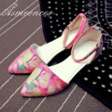 Женские туфли на плоской подошве, с острым носком, из флока, разноцветные, разноцветный окрашенный D'orsay, женские туфли на плоской подошве, женские летние женские сандалии