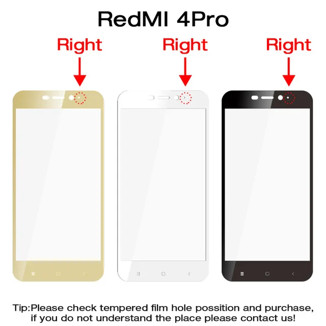 2 шт./лот xiomi redmi 4x закаленное стекло для Xiaomi redmi 4x 4a 4 pro 4 a x защитная пленка для экрана на xiami xaomi xiaom redm note 4 пленка - Цвет: For redmi 4 pro