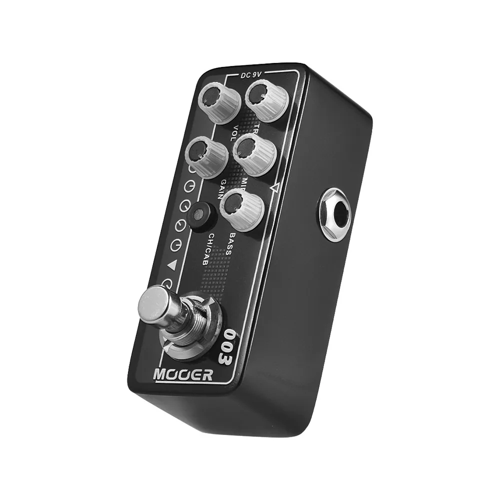 MOOER MICRO PREAMP Series 003 power-Zone в американском стиле с высоким коэффициентом усиления Цифровой Предварительный усилитель педаль гитарного эффекта True Bypass