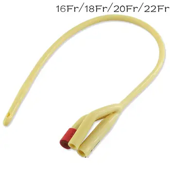 

12pcs/set 3way medical double balloon latex foley catheter silicone coating urine tube male urethral catheter urology CE and FDA