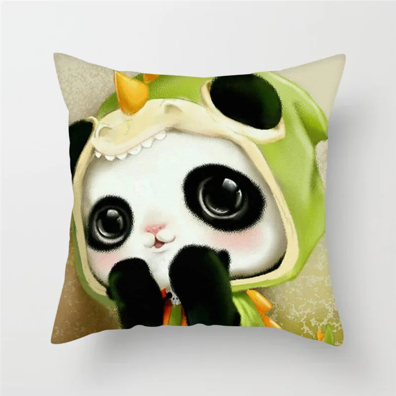 

Fuwatacchi Home Decoration Cushion Cover Cute Panda China National Treasure Throw Pillow Cover Chair Sofa Decorative Pillow Case