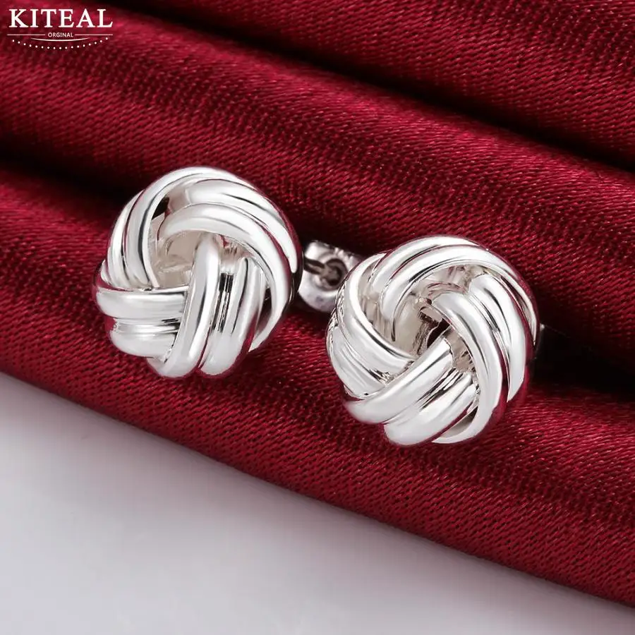

Hot Sale!!hot sell silver plated Earing,Fashion Silver Jewelry Button-Shaped stud Earrings SMTE377