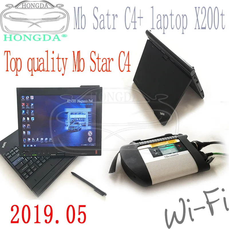 Высокое Качество Mb Star C4+ V2019-12 новейший DAS/XEN TRY/Vediamo/DTS с ноутбуком lenovo X220t сенсорный экран Mb Star C4 для b-enz