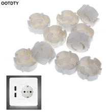 10 шт детская Защитная крышка розетки Защитная Детская безопасность Пылезащитная заглушка 2 отверстия