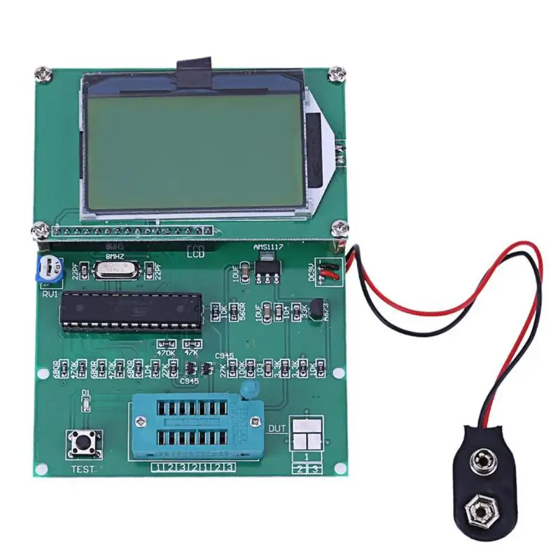 GM328 электронных компонентов Тесты транзисторы Тесты er измеритель емкости ЖК-дисплей Дисплей измерения генератор сигналов компонент Тесты