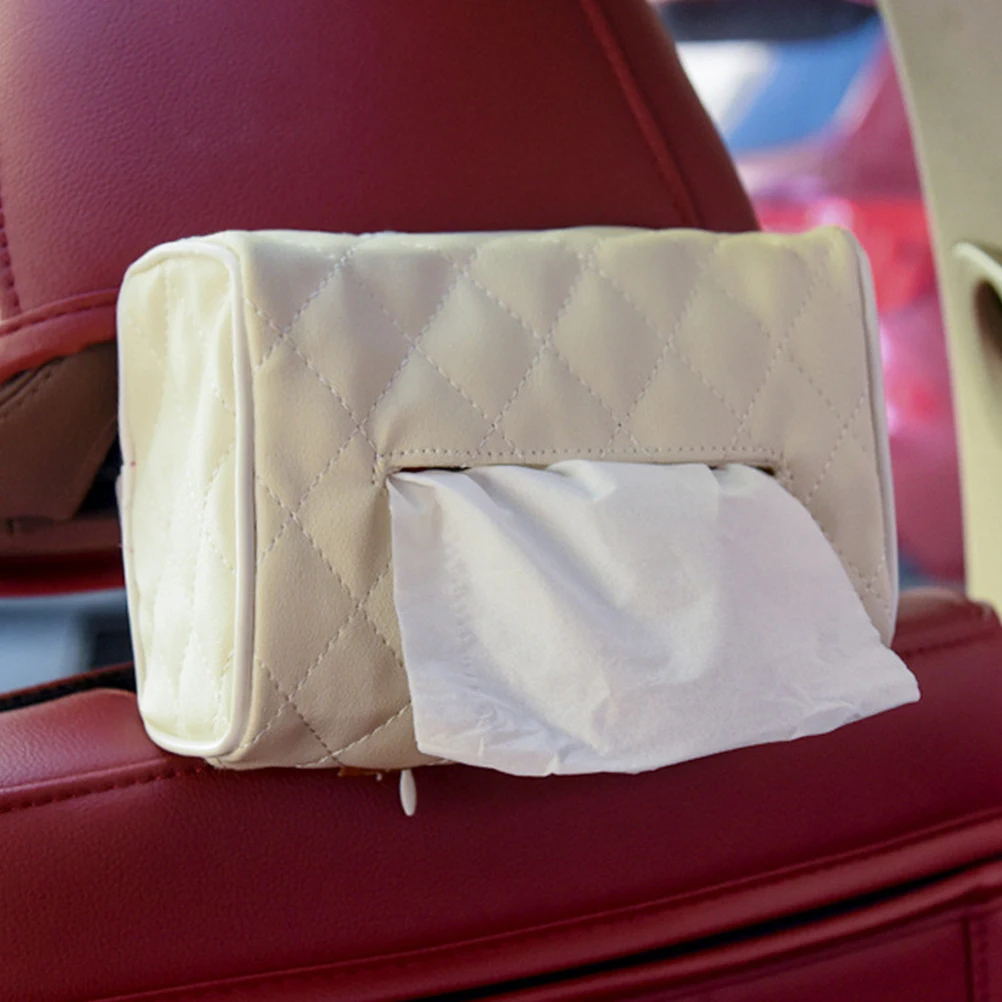 Мягкая Подвеска из искусственной кожи прямоугольная коробка с одноразовыми салфетками держатель крышки для автомобиля