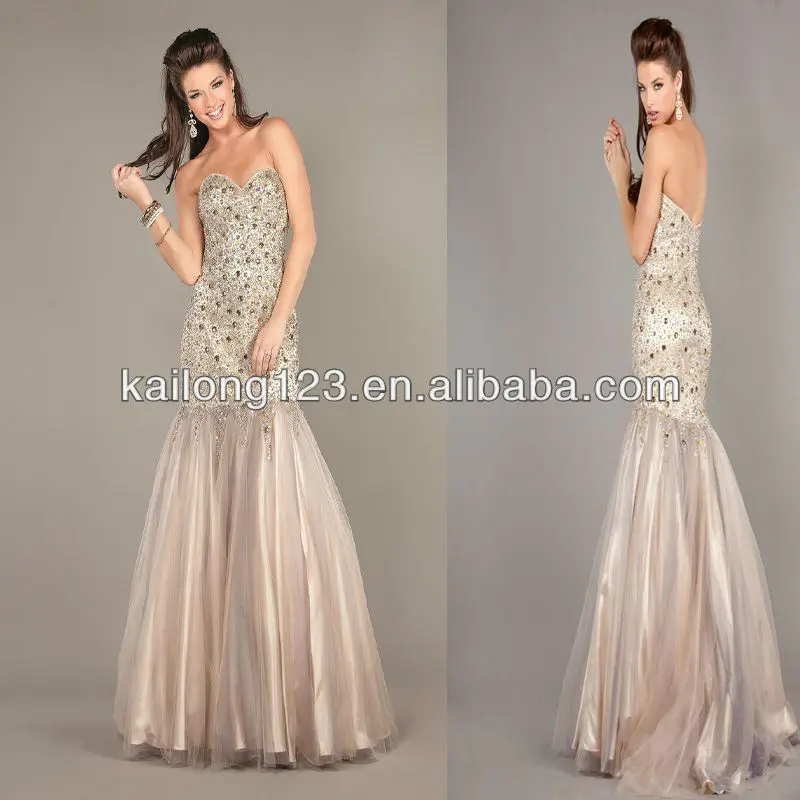 drop waist ball gown prom