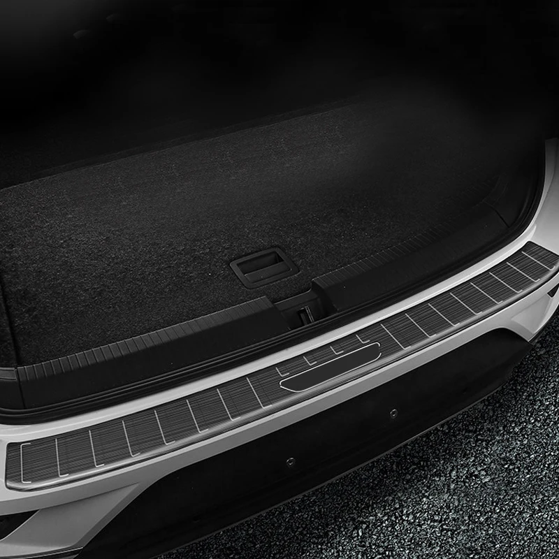 

Stainless Steel Outter Exterior Car Auto Rear Bumper Plate Protector Cover Trim 1PCS FOR Volkswagen for VW T-Roc 2017-2018