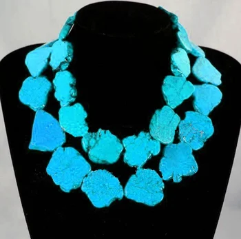 

Woman Fashion Jewelry stone Slice Stone Choker Necklace Handmade Gift Exaggerate Charm