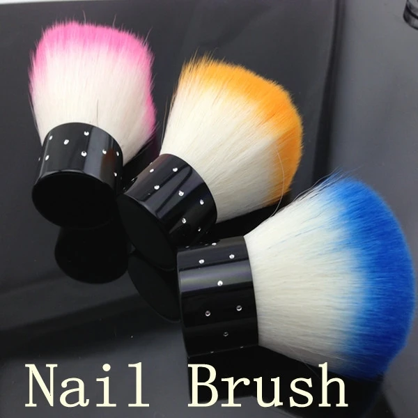1 шт. кисточка для маникюра розовая синяя и оранжевая|nail dust brush|manicure brushbrush nail |