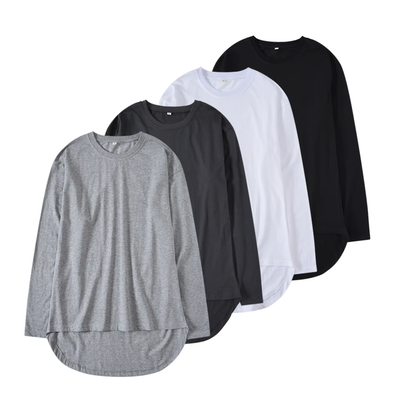 

QoolXCWear T-Shirts Cotton Oversized Fashion Hip Hop T-Shirts Dress Tee Solid Loose Fit Basic Tee Unisex Couple Tee