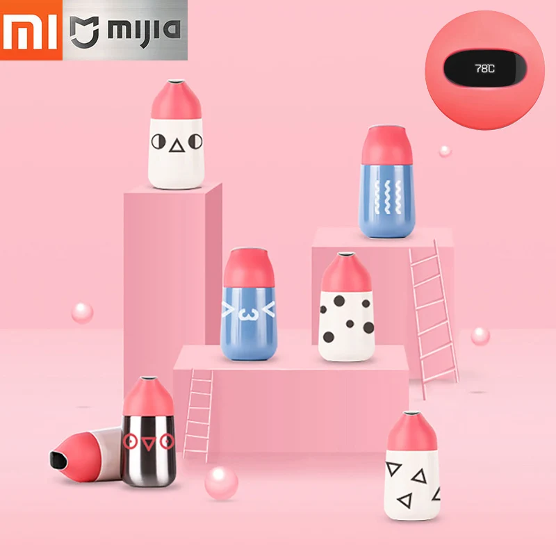 

Xiaomi thermal bottle Kiss Kiss Fish CC mini smart Cup Vacuum insulation bottle smart Temperature Sensor OLED display Screen