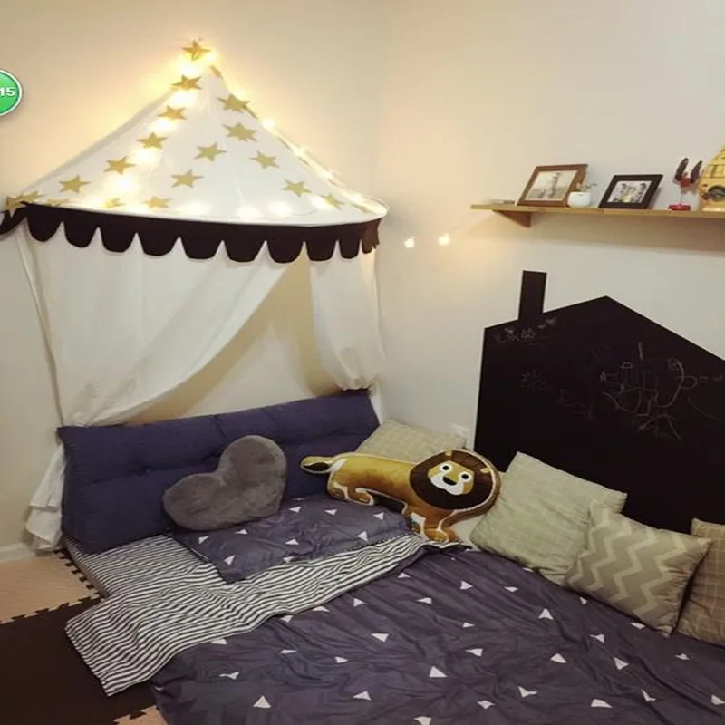 В скандинавском стиле для детской кроватки из хлопка, половинные палатки для чтения интерьера, индийские реквизиты для фотосессии, декоративные палатки для детской комнаты