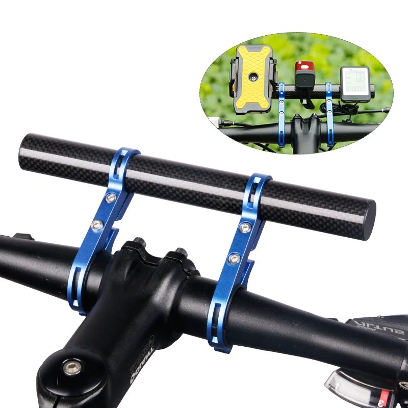 

Bicycle Handlebar Extended Bracket Bike Headlight Mount Bar Computer Holder Lantern Lamp Support Rack Alloy Fiber Stand