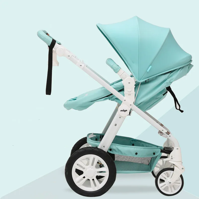 

High landscape stroller Two-way stroller Sitting down Folding Lightweight shockproof stroller newborn stroller fold