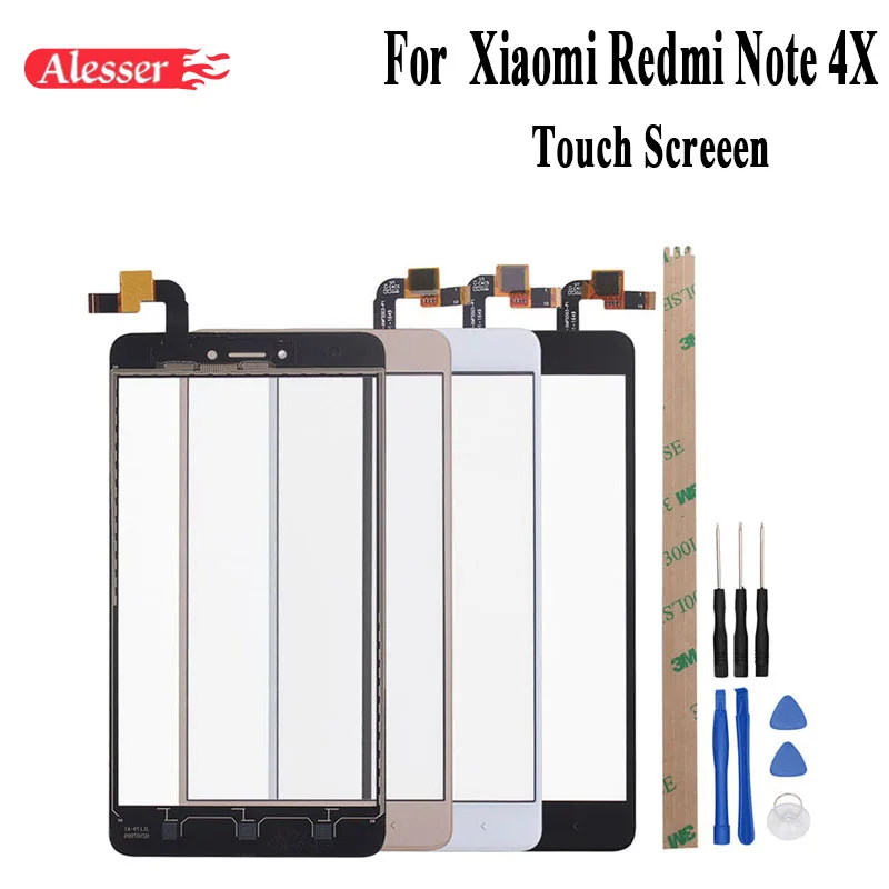 Alesser для Xiaomi Redmi Note 4x сенсорный экран Переднее стекло с датчиком идеальный Ремонт