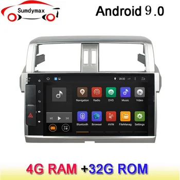 

10.1" touch button car dvd gps player for toyota prado 950 2014-2017 with android 9.0 system octa core 4G RAM 32G ROM bluetooth