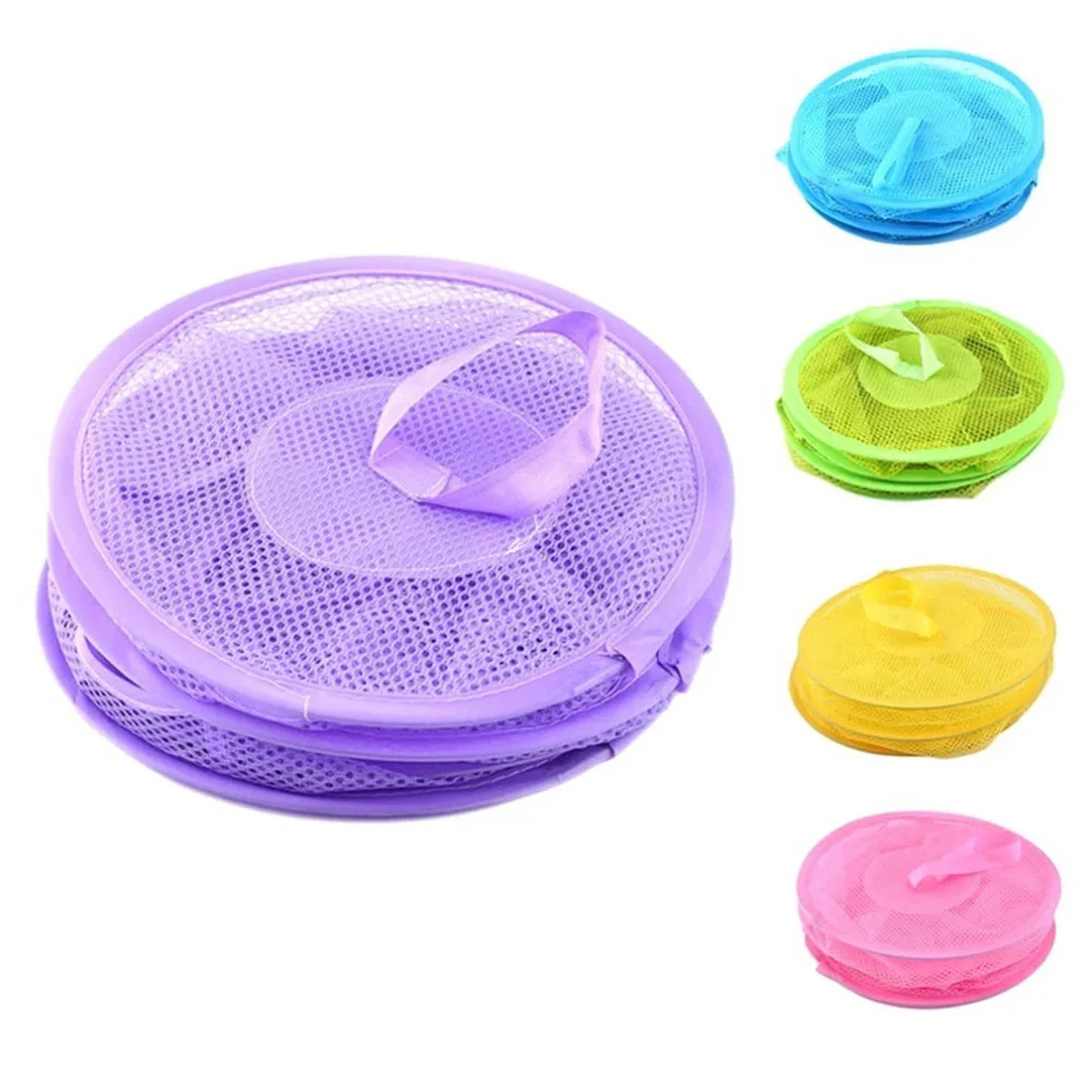 

3 Layer Herb Drying Rack High quality breathable bag hanging cabinets storage mesh cage folding underwear drying basket Nets
