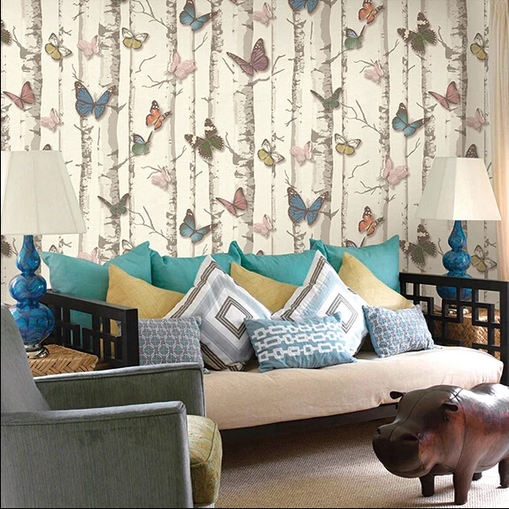 wallpaper-for-walls-3-d-Modern-cartoon-wallpaper-PVC-butterfly-small-woods-wallpaper-wallpaper-Papel-de