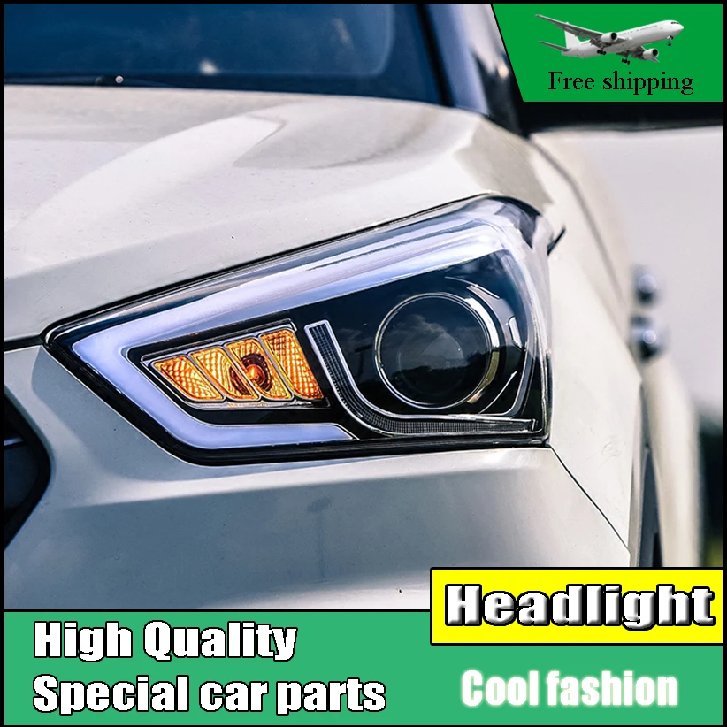 Car Styling Head Lamp Case For Hyundai Creta IX25 2015 2017 Headlights