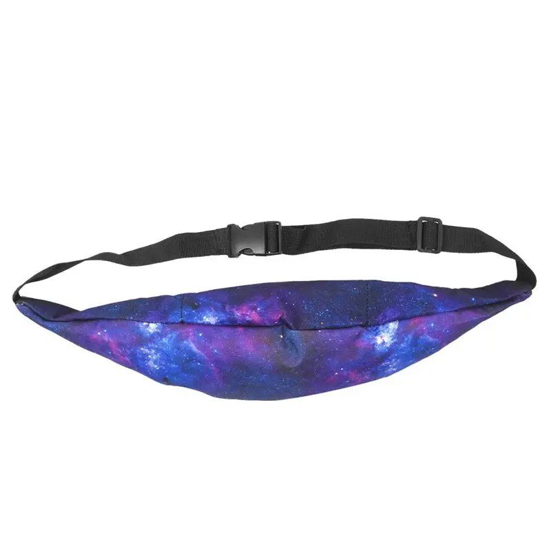 

Galaxy 3D Print Money Pouch fanny pack multi-functional pocket Sport run bolso Travel waist bag belt Camera bags Waist Packs(N