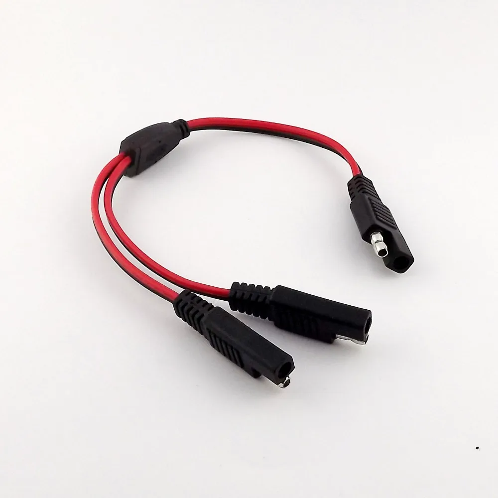2x Waterproof Cover Case for SAE Harness Extension Cable DIY Solar Battery