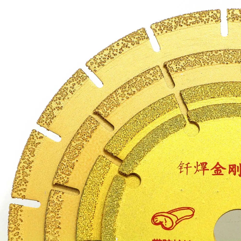 2pcs Brazed diamond dry slice cutting saw blade for stone,marble,tiles,glass,ceramics, vitrified brick, cast iron pipe GJ008
