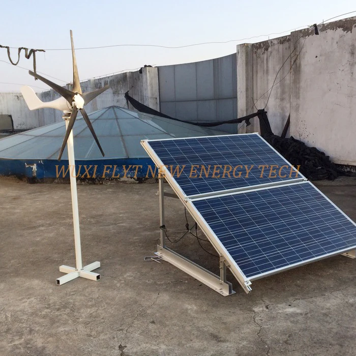 

hot selling wind solar hybrid system 200w 12v horizontal wind generator + 100watt solar penals+wind solar hybrid controller