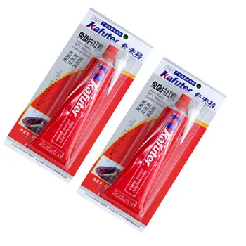 

2pc Kafuter-588 85g Red Glue Sealant Waterproof And Oil Resistant High Temperature Resistant Vehicle Maintenance Sealing Glue
