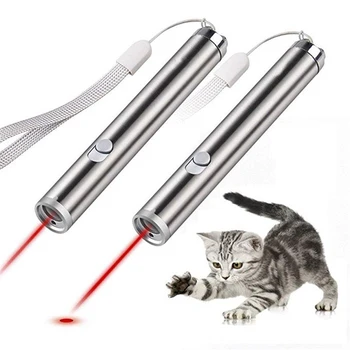 

2 In 1 Multitool Funchinal Laser Toys For Cats Pet Laser Pen Chaser Interactive Toys Training Tools With Led Flash Light Outdoor