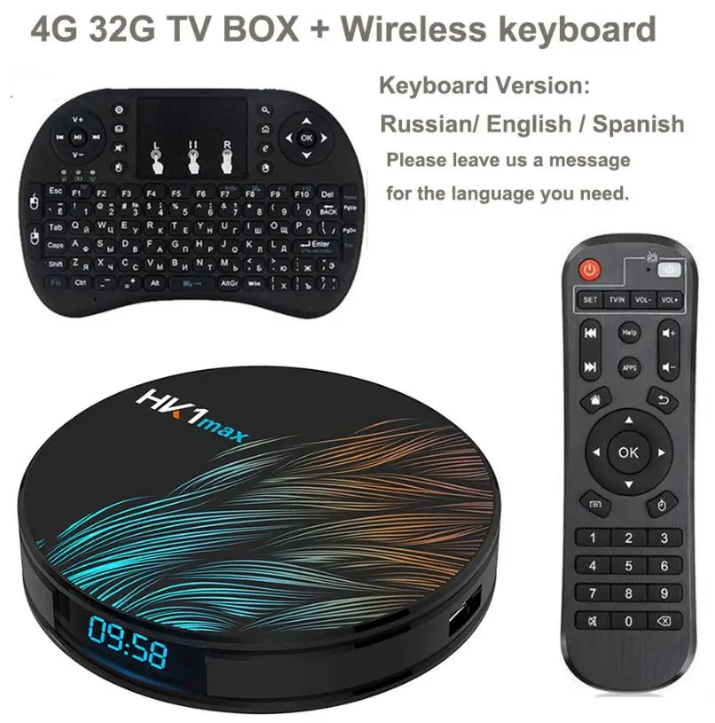 Android 9,0 tv Box 4 Гб 64 Гб Rockchip RK3328 поддержка 1080p 4K USB3.0 Google Play Netflix Youtube Smart Android Box медиаплеер - Цвет: 4G 32G Add Keyboard