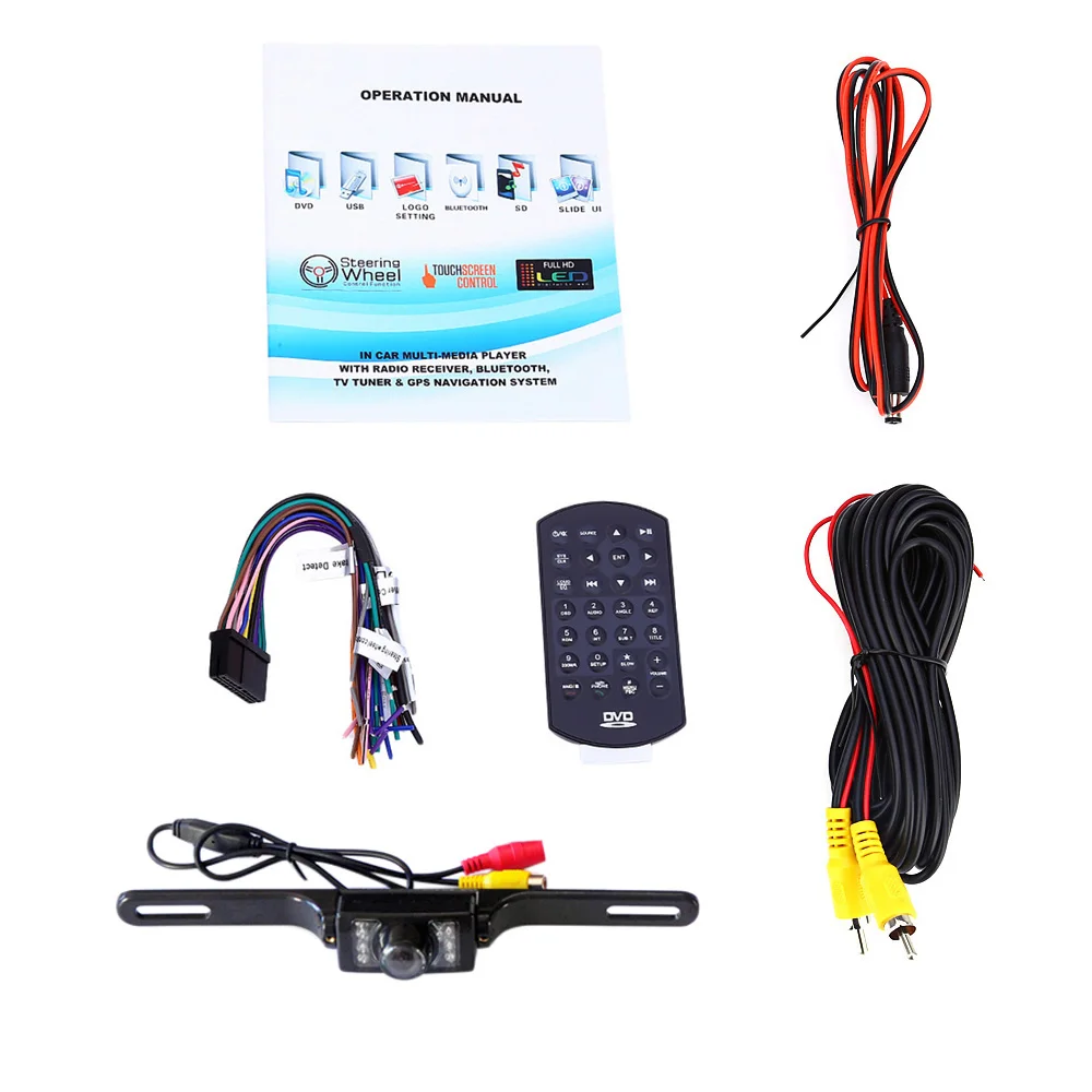 F6065B 6 95 дюймов аудио стерео DVD плеер 12 В Авто Video Remote Управление Камера|camera audio|cameras