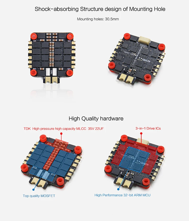 GEPRC Крокодил 7 LC7 дальний FPV SPAN Pro Контроллер полета BLHeli_S 50A ESC 2306 1600kv бесщеточный двигатель для радиоуправляемого дрона