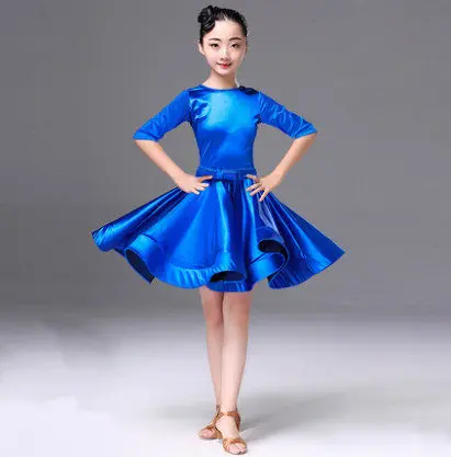 

Students Children Kid Latin Dancewear Competition Dancing Clothing Girl Dance Costume Child Latin Ballet Dance Dress For Girls