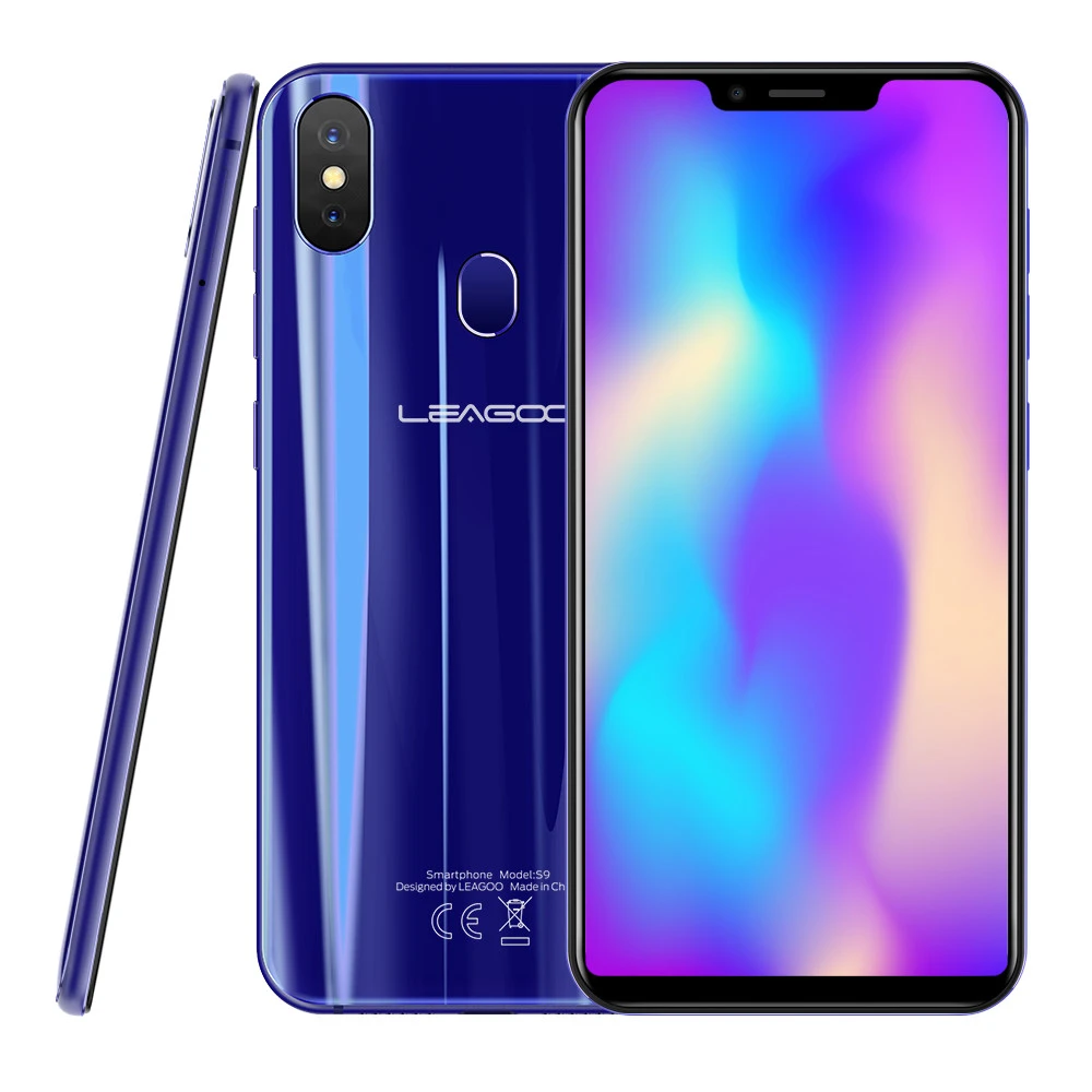 Leagoo S9 4 аппарат не привязан к оператору сотовой связи U форма мобильный телефон Android 8,1 MTK6750 Octa Core 5,8" HD+ ips 4 Гб Оперативная память 32 GB Встроенная память 13.0MP, определение отпечатка пальца