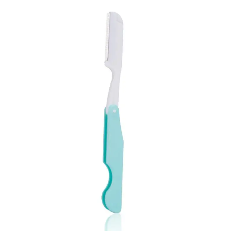 Foldable Portable Eyebrow Trimmer Makeup Safe Sharp Threading Stainless Steel Knife Hair Revomal Scraper Tool