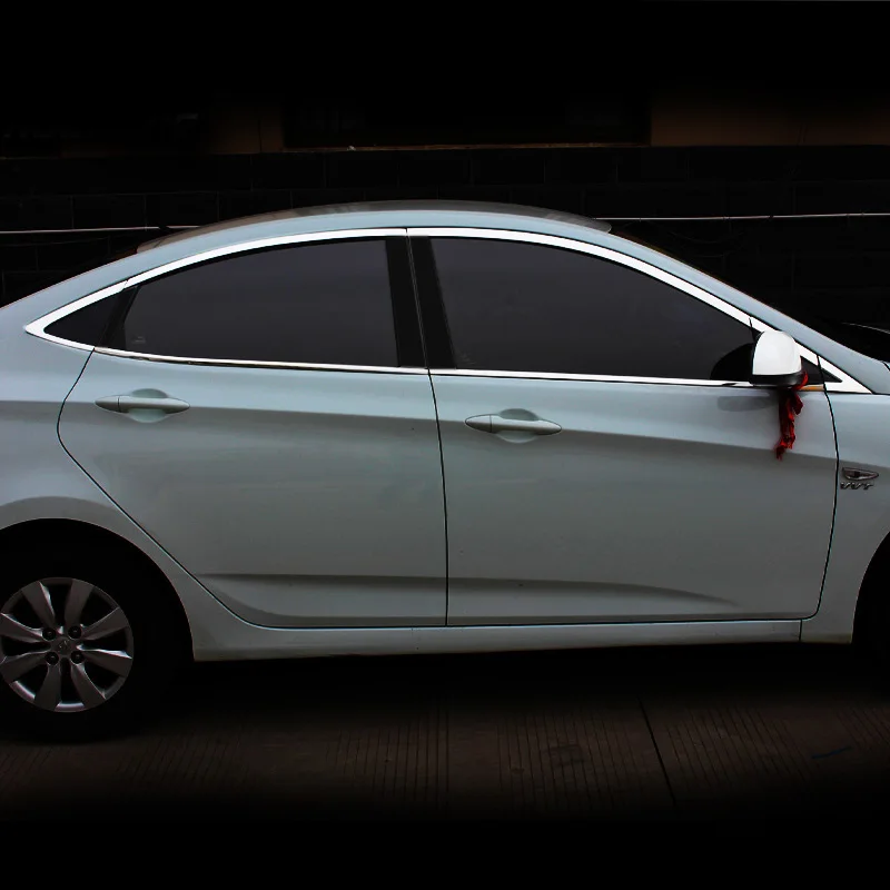 Vtear хром хендай солярис для hyundai Solaris оконная отделка крышка наружный корпус