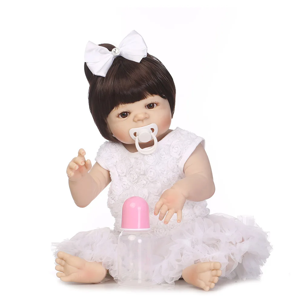 

Hot Selling 56cm Reborn Doll Full Vinyl Lifelike Jointed Handmade Baby Kids Toy Playmate Gifts