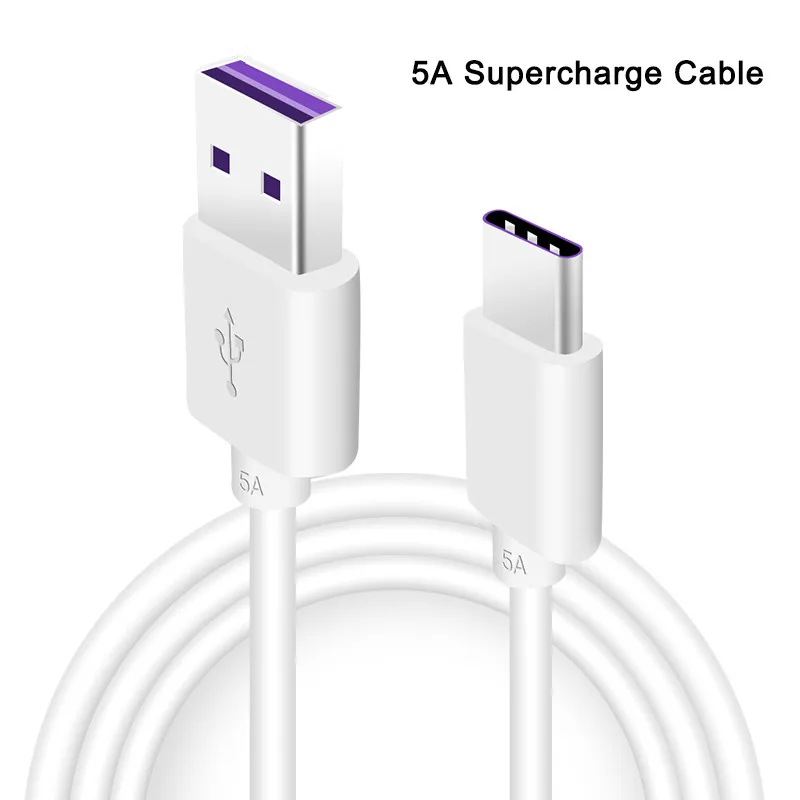 

100CM/200CM 5A Supercharge Cable USB TYPE C Fast Charge Data Cable For HUAWEI MATE 9 10 Pro P9 P10 Plus P20 P30 PRO Honor 8 9 10
