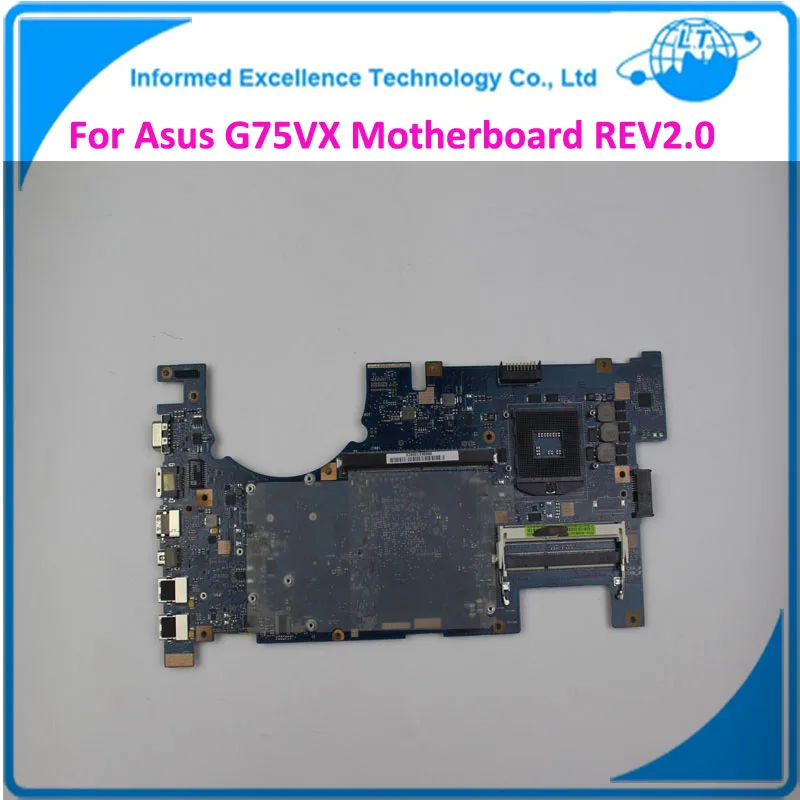 G75VX Laptop Motherboard REV:2.0 DDR3 Non-Integrated 100% Tested 2D Connector 4RAM Slots Mainboard g41 motherboard fully integrated core 775 cpu ddr3 ram belt 4 vxd ide usb 100% tested perfect quality