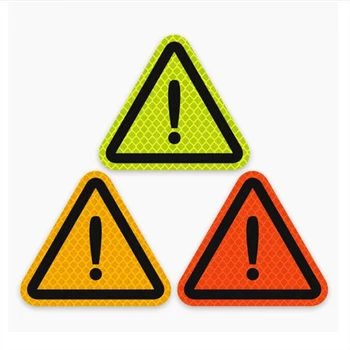 

Universal Reflective Stickers Car Decorative Paster Motorcycle Triangle Warning Label DIY Reflective Warning Sticker 10x10x10cm