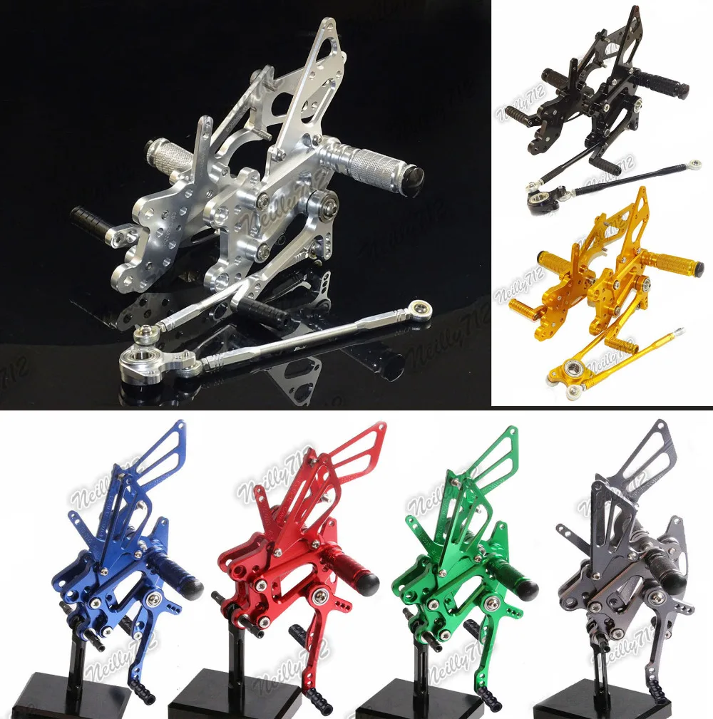 Motorcycle Adjustable Rider Rear Sets Rearset Foot Rest Pegs For Honda