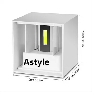

12W Outdoor LED Wall Lamp IP65 Double COB LED Wall Light up an Down Waterproof AC110V 220V 240V 5 Year Warranty Free Shipping