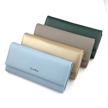 

Long Wallet Women PU Leather Fashion Coin Purse Card Holder Wallets Female High Quality Clutch Money Bag with Phone Pocket color