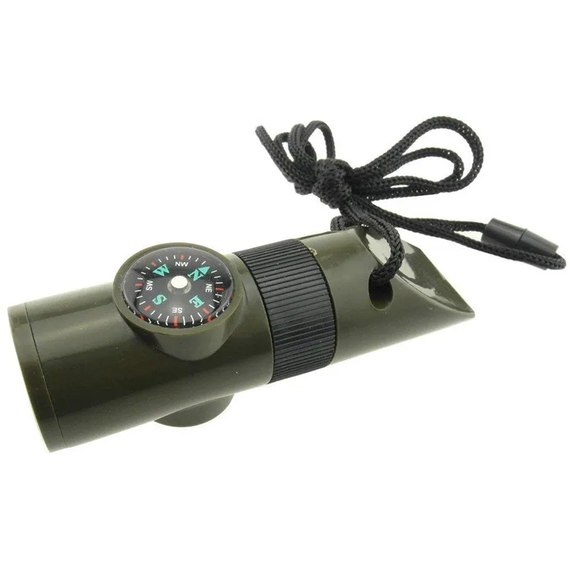 Boussole Multifonction Camping – Avec Sifflet Et Lampe LED De Survie