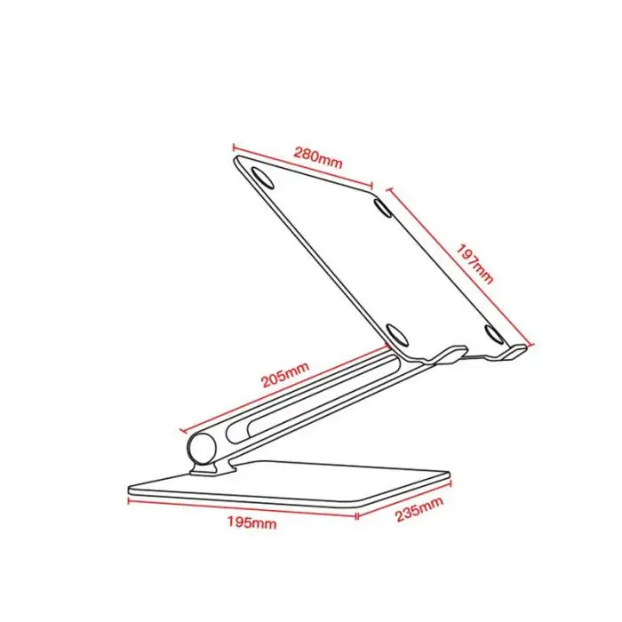 Универсальный алюминиевый сплав подставка держатель для ноутбука Складная регулируемая стойка для ноутбука планшета JR предложения